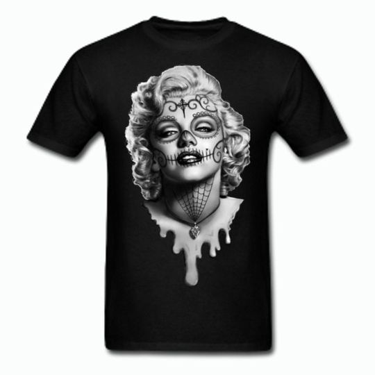 Discover Marilyn Monroe Sugar Skull Tee shirt