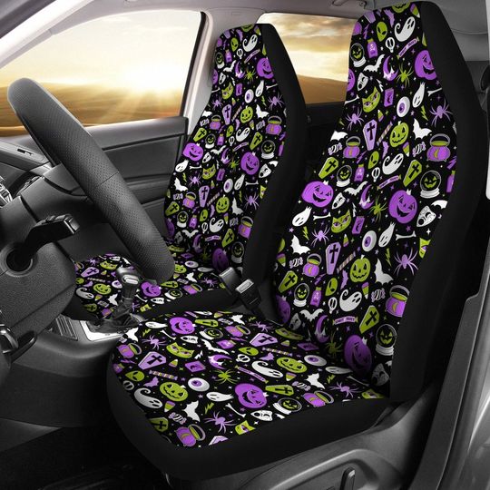 Discover Creepy Halloween Car Seat Covers