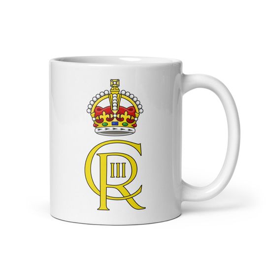 Discover A mug with the cypher of HM King Charles III mug