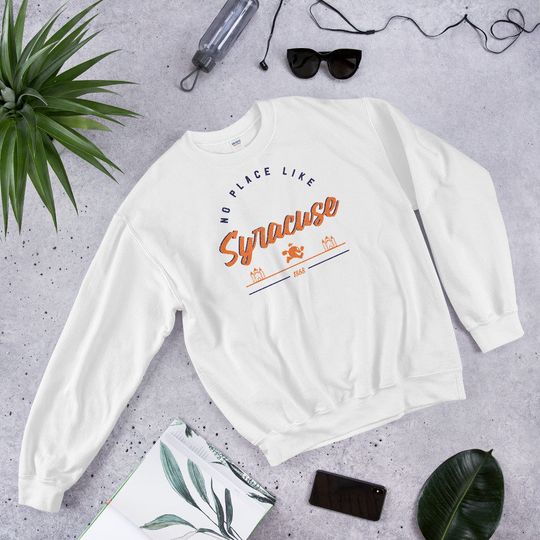 Discover Syracuse Sweatshirt, Orange Sweatshirt, Street College, Vintage Sweatshirt