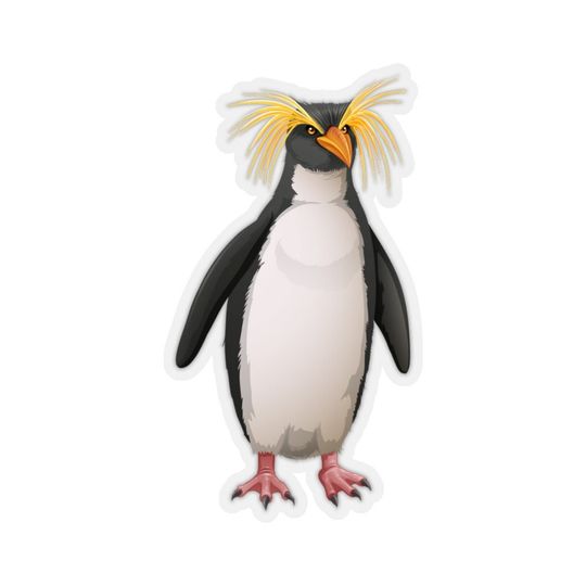 Discover Rockhopper Penguin Sticker, Animal Laptop Decal Vinyl Cute Waterbottle Tumbler Car Waterproof  Aesthetic Wall Mural