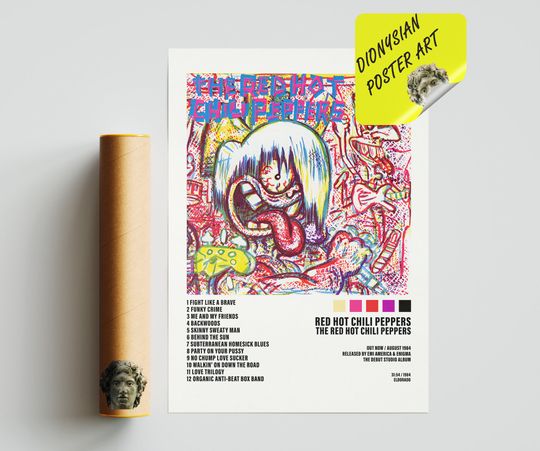 Discover Red Hot Chili Peppers, The Red Hot Chili Peppers Poster | RHCP Album Cover Poster