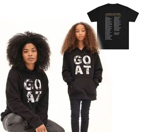 Discover Serena Williams Goat Hoodie, Serena Williams Greatest Female Athlete, Greatest woman tennis player of all time shirt