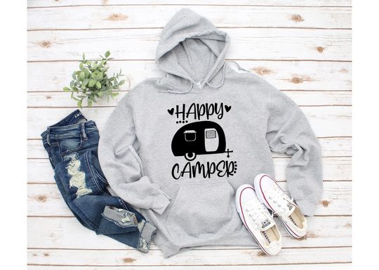 Discover Hoodie Sweatshirt, Happy Camper Hoodie