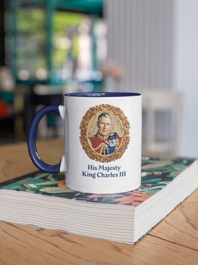 Discover King Charles III, HRH King Charles Mug, Coronation Mug