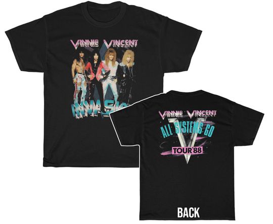 Discover Vinnie Vincent Invasion 1988 All Systems Go Tour Shirt