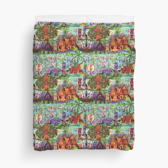 Discover The Original Enchanted Tiki Room Duvet Cover