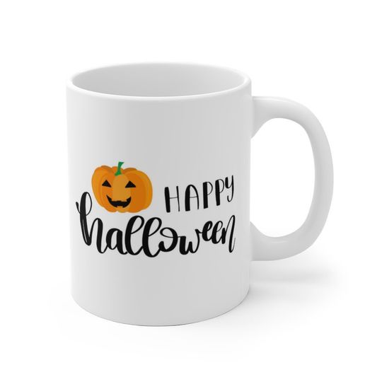 Discover Happy Halloween Pumpkin Mug