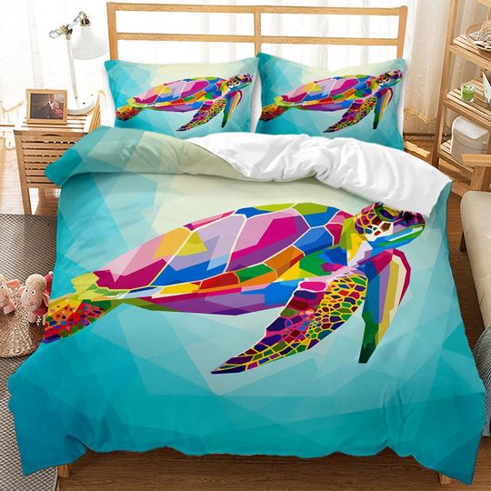 Discover Dolphin Duvet Cover King Sea Turtle Bedding Sets