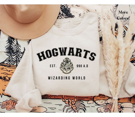 Discover Magical Wizard Castle Sweatshirt, Cute Comfy Wizard Book Lover Pullover Sweatshirt