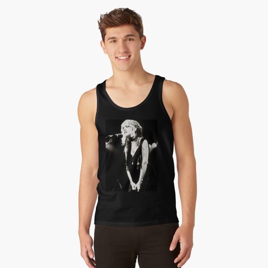 Discover Vintage Black White Tank Top