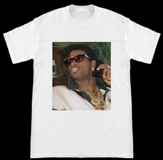 Discover Neon Deion Sanders Draft Day Gold Chains T-Shirt