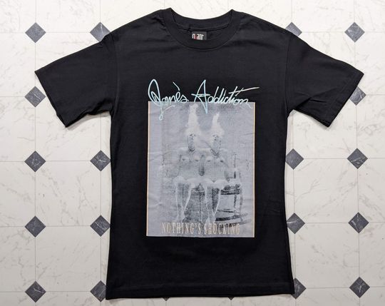 Discover Vintage 90s Janes Addiction Nothing's Shocking Giant T Shirt