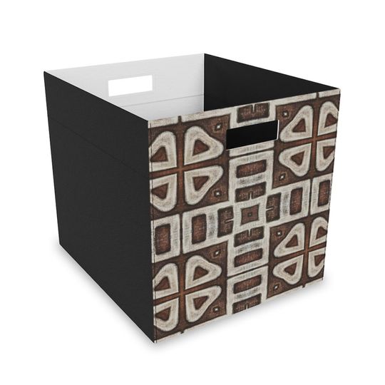 Discover Rustic Kuba Cloth Big Felt Storage Box