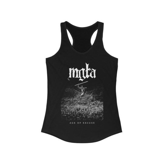 Discover MGLA Womens Tank Top - Age Of Excuse Sleeveless Tee - Black Metal Band