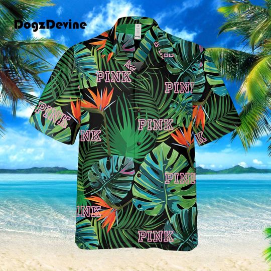 Discover Victoria Secret Pink Hawaiian Shirt