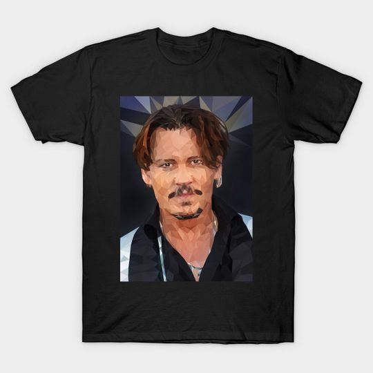 Discover Johnny Depp Low Poly - Johnny Depp - T-Shirt