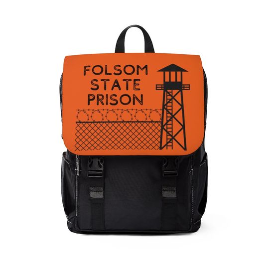 Discover Folsom State Prison Johnny Cash Unisex Casual Shoulder Backpack