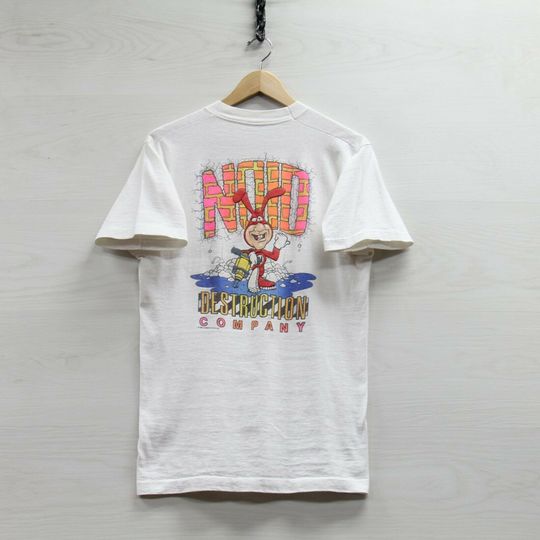 Discover Vintage Avoid the Noid Domino's Pizza T-Shirt Size Medium 90s