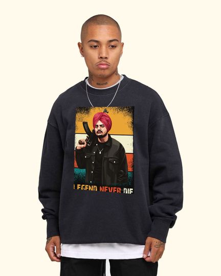 Discover RIP Legend Sidhu Moose Wala Sweatshirt, Vintage Sidhu Moose Wala Sweatshirt