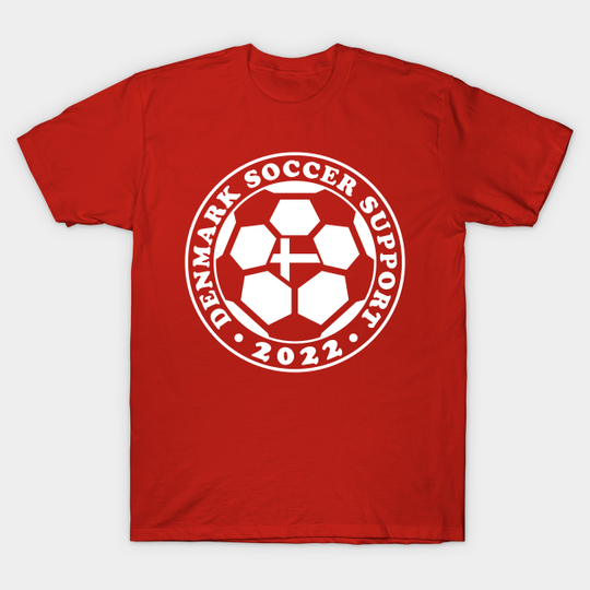 Discover Denmark Soccer 2022 - Denmark Jersey - T-Shirt