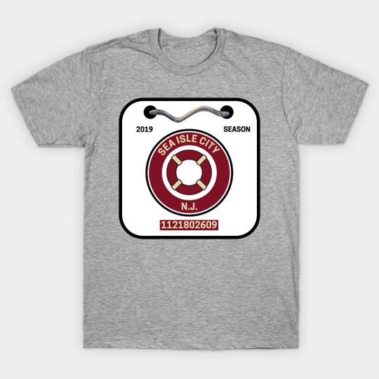 Discover Sea Isle City New Jersey Beach Badge - Sea Isle City New Jersey - T-Shirt