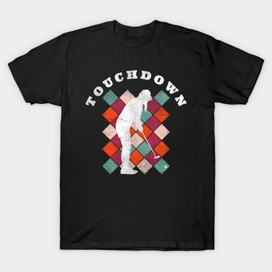 Discover Funny Golfing Touchdown Football Golf Vintage Womens - Golfing - T-Shirt