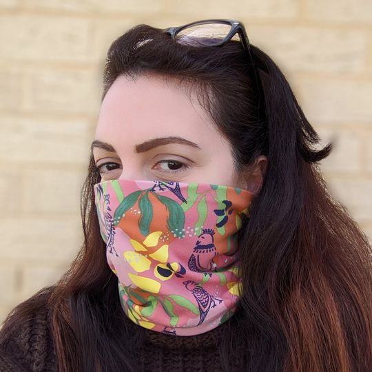Discover Neck Gaiters Face Mask, Scarf Face Covering, Birds Bandana Face Mask, Neck Gaiter Face Mask