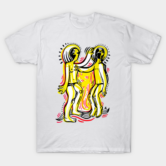 Discover influence - Yellow Mens - T-Shirt