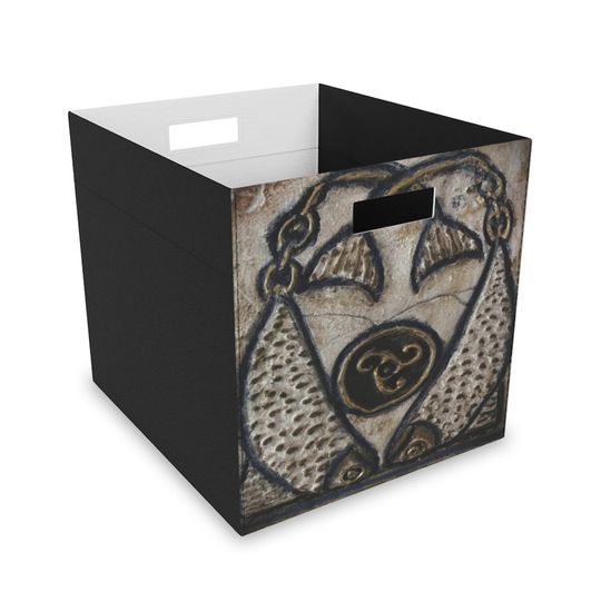 Discover Celtic Stone Fish Triskelion Felt Storage Box