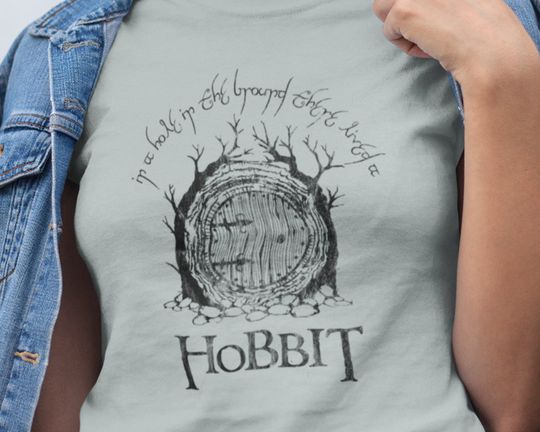 Discover LOTR THE HOBBIT shirt | In a Hole in the Ground There Lived a Hobbit