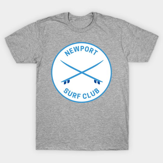 Discover Vintage Newport Rhode Island Surf Club - Newport Rhode Island - T-Shirt