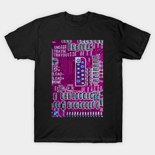 Discover Pink Technology Circuit Board - Circuit Board - T-Shirt
