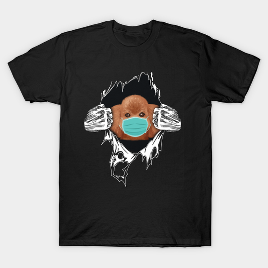 Discover Poodle Face Mask - Poodle Face Mask - T-Shirt