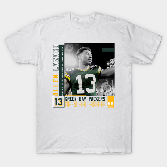 Discover Allen Lazard Football Edit Tapestries Packers - Allen Lazard - T-Shirt