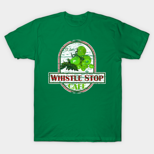 Discover Whistle Stop cafe, wood pattern distressed - Fried Green Tomatoes - T-Shirt
