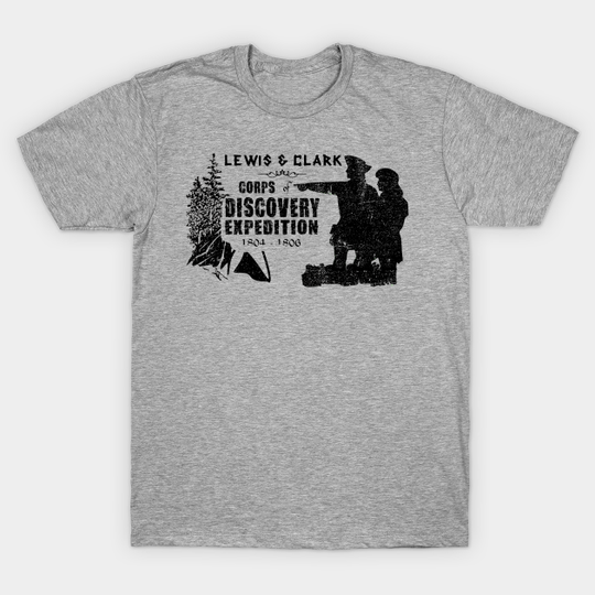 Discover Lewis and Clark distressed - Lewis And Clark - T-Shirt