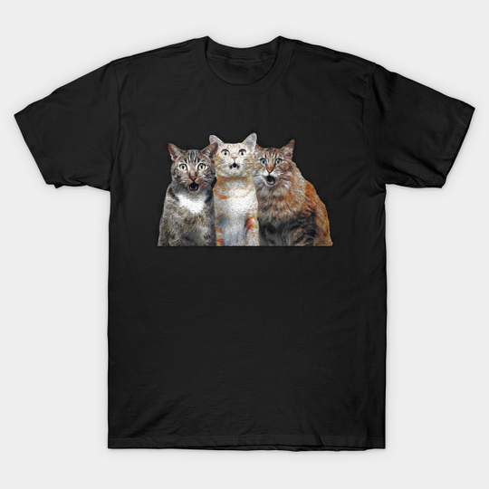 Discover Funny Cat - Oil Painting - Cat - T-Shirt