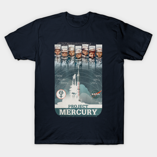 Discover Mercury 7 - Astronaut - T-Shirt