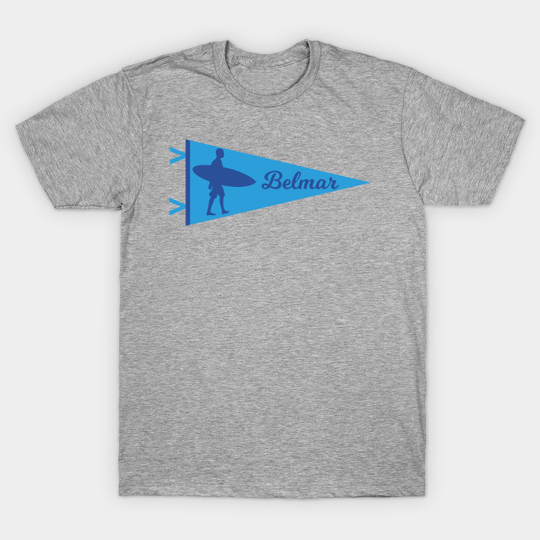 Discover Vintage Belmar New Jersey Pennant - Belmar New Jersey - T-Shirt
