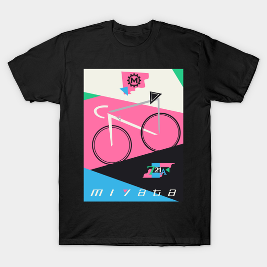 Discover Miyata 721A Vintage Bike Bauhaus Poster - Vintage Bike - T-Shirt