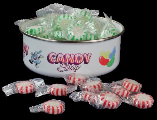 Discover Enamel Candy & Snack Bowl With Lid : 20oz - Personalized, Metal Snack Bowl