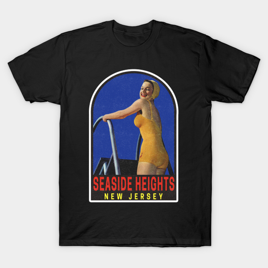 Discover Vintage Seaside Heights New Jersey Travel Decal - Seaside Heights New Jersey - T-Shirt