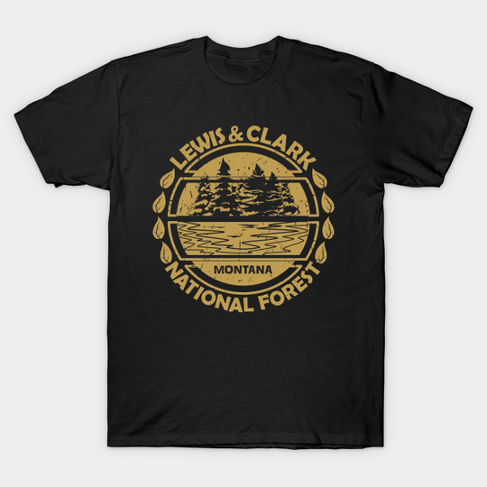 Discover Lewis And Clark National Forest, Montana State, Nature Landscape - Lewis And Clark National Forest - T-Shirt