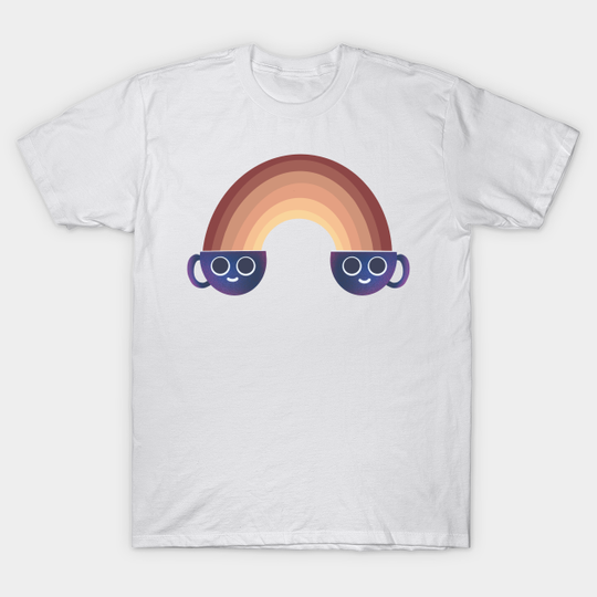 Discover Coffee rainbow - Coffee - T-Shirt