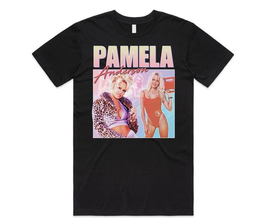 Discover Pamela Anderson Homage T-shirt Tee Top Pam & Tommy Book Costume Vintage