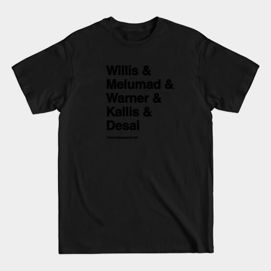 Discover Helvetica Design - Willis Melumad Warner Kallis Desai Tee