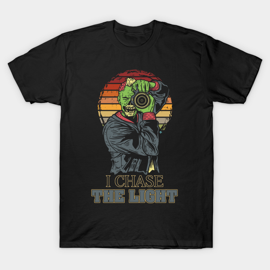 Discover Zombie photographer chases the ideal light for better photos - Gift - T-Shirt