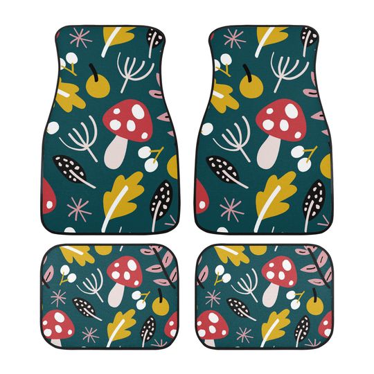 Discover Hippie Car Mat, Mushroom Car Floor Mats