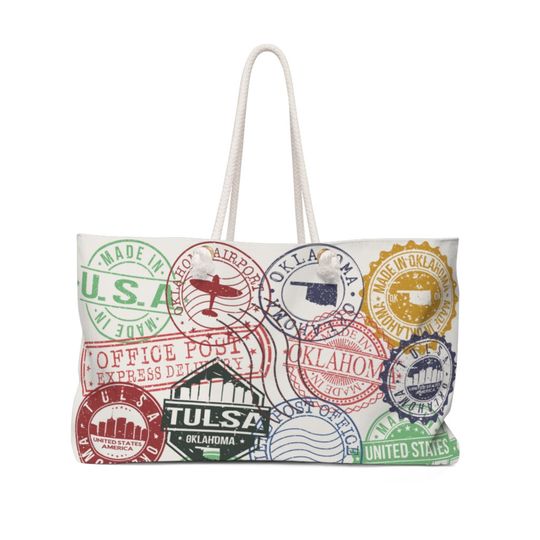 Discover Tulsa Oklahoma Weekender Bag